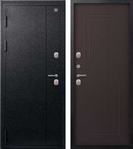 Центурион Т-100-2025 (1900мм) Черный муар - Темная лиственница (терморазрыв)